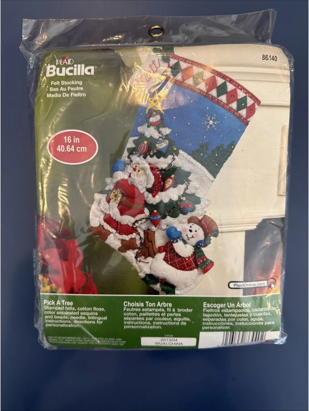 Bucilla Felt Stocking Pick A Tree 16